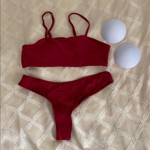 BRAND NEW Dark red bikini set
